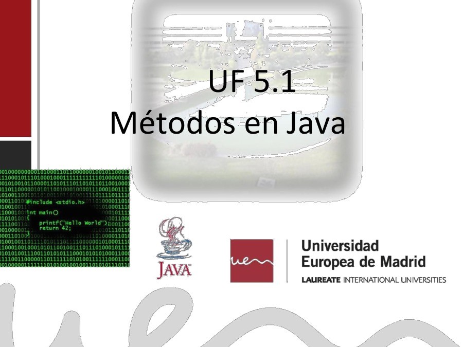 Imágen de pdf UF 5.1 Métodos en Java